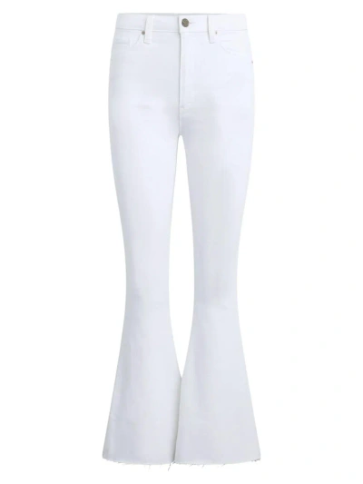 Hudson Holly High Rise Flared Jeans In Spring White