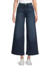 Hudson Women's Jolene Dark Wash Wide-leg Jeans In Blue