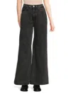 Hudson Women's Jolene Wide-leg Jeans In Black
