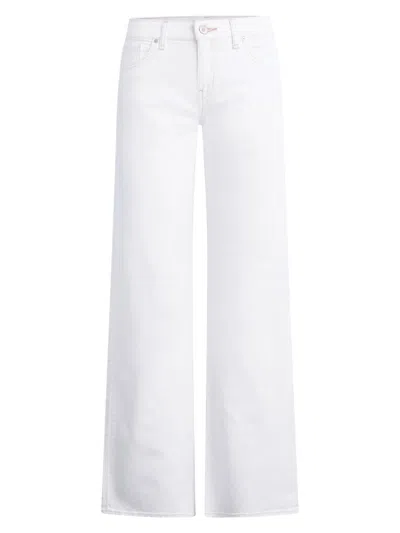 Hudson Women's Kelli Low-rise Straight-leg Jeans In White
