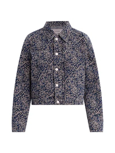 Hudson Jeans Liza Trucker Jacket In Gray