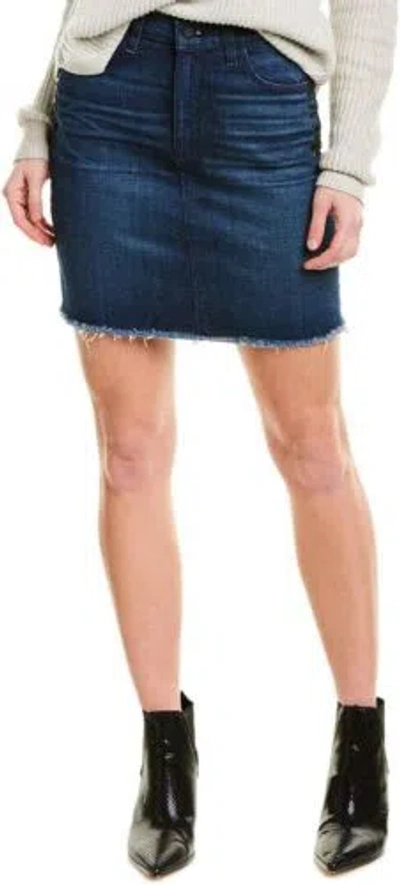 Pre-owned Hudson Women's Lulu 5 Pocket Denim Skirt In Nightfall