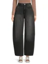 Hudson Jeans Super High Waist Barrel Leg Jeans In Black