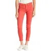 Hudson Women's Natalie Midrise Ankle Super Skinny Jeans In Red Currant In Red
