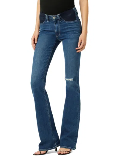 Hudson Babies' Women's Nico Mid Rise Boot Cut Maternity Jeans In Spades