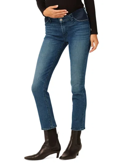 Hudson Women's Nico Mid Rise Straight Ankle Maternity Jeans In Head Over