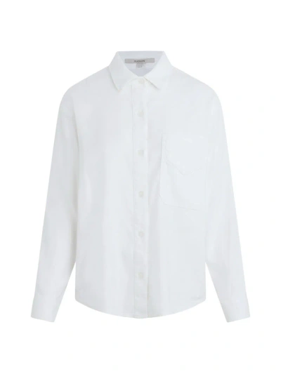 Hudson Women's Oversized Linen-blend Shirt In White