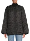 Hudson Women's Oversized Puffer Jacket In Black