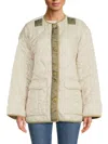 Hudson Jeans Oversized Liner Jacket In Natural