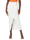 Hudson Jeans Reconstructed Midi Skirt In White
