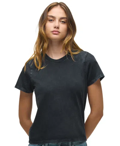 Hudson Women's Relaxed Crewneck Short-sleeve Cotton T-shirt In Mineral Wash