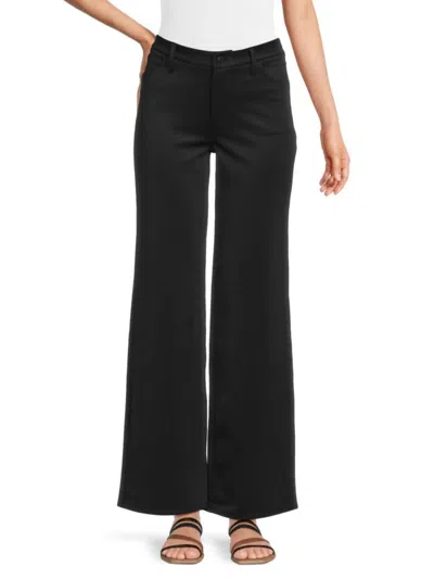 Hudson Women's Rosalie High Rise Flat Front Pants In Black Beauty