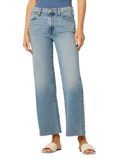 Hudson Women's Rosalie High Rise Wide Leg Jeans In Blue