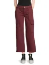 Hudson Women's Rosalie High Rise Wide Leg Jeans In Zinfandel