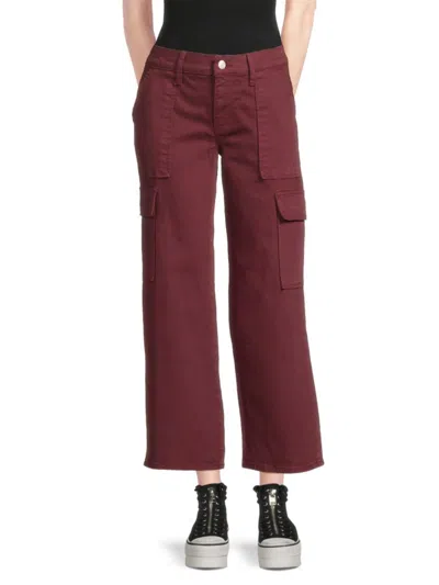Hudson Women's Rosalie High Rise Wide Leg Jeans In Zinfandel