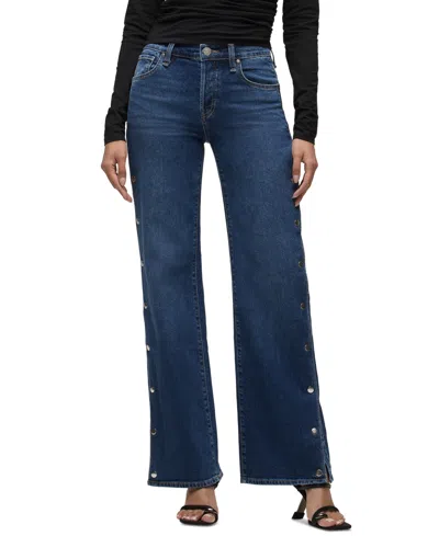Hudson Women's Rosie High-waisted Wide-leg Jeans In Blue