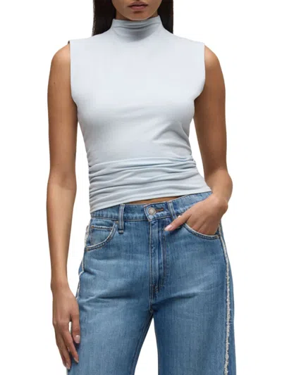 HUDSON WOMEN'S RUCHED STRETCH-COTTON TANK