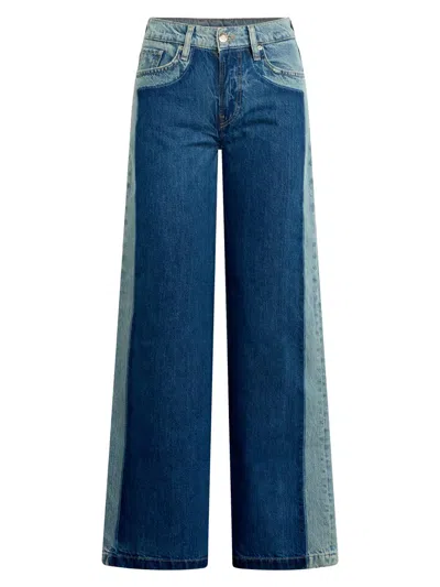 Hudson Women's Rylee Low-rise Wide-leg Jeans In Multi
