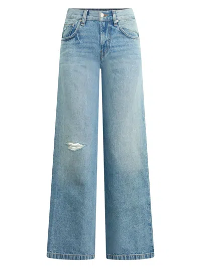 Hudson Women's Rylee Low-rise Wide-leg Jeans In Orange