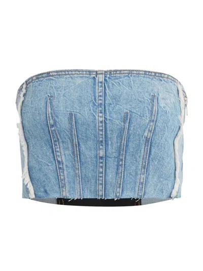 Hudson Women's Steve Corset Top In Blue