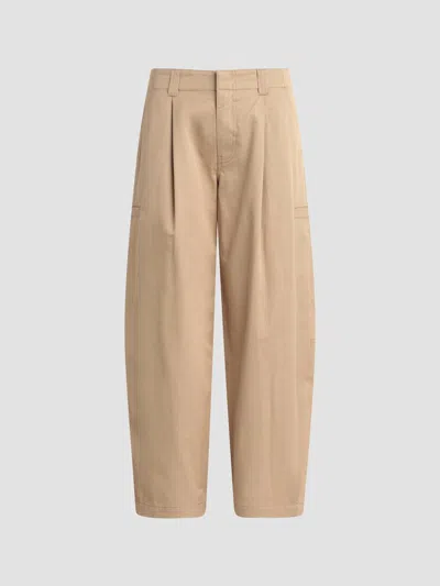 Hudson Women's Utility Barrel Cotton Pants In Brown