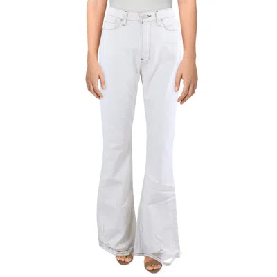 Hudson Womens High-rise Denim Flared Jeans