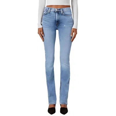 Hudson Womens High Rise Light Wash Bootcut Jeans