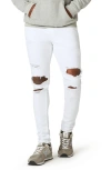 Hudson Super Stretch Skinny Ripped Jeans In Unknown