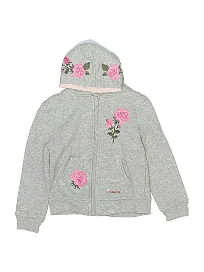 Pre-owned Hudson Kids' Zip Up Hoodie In Silver