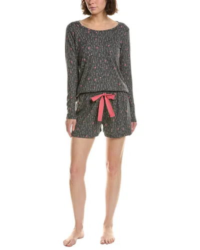 Hue 2pc Waffel Pajama Set In Green