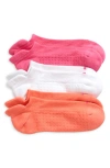Hue Women's 3-pk. Air Cushion Tab-back No Show Socks In Sherbet