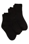 Hue 3-pack Bobby Socks In Black