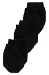 Hue 3-pack Toe Topper Socks In Black