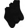 Hue 3-pack Bobby Socks In Black
