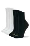 Hue 6-pack Mini Crew Socks In White/black Pack