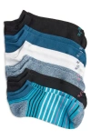 Hue 6-pack Supersoft Liner Socks In Blue Stripe