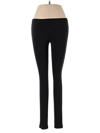 Pre-owned Hue Active Pants In Black