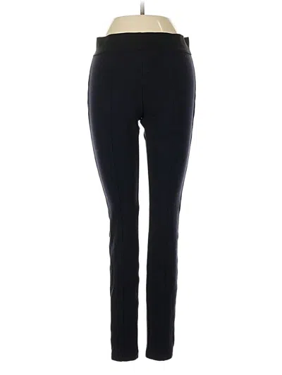 Pre-owned Hue Active Pants In Black