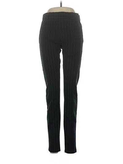 Pre-owned Hue Active Pants In Black