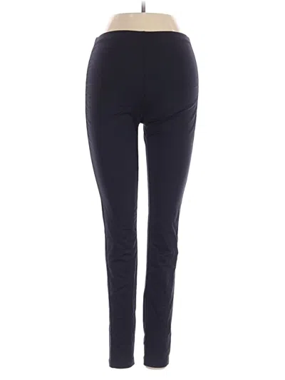 Pre-owned Hue Active Pants In Black