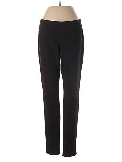 Pre-owned Hue Active Pants In Black