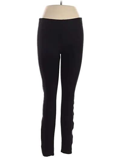 Pre-owned Hue Active Pants In Black
