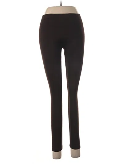 Pre-owned Hue Active Pants In Black