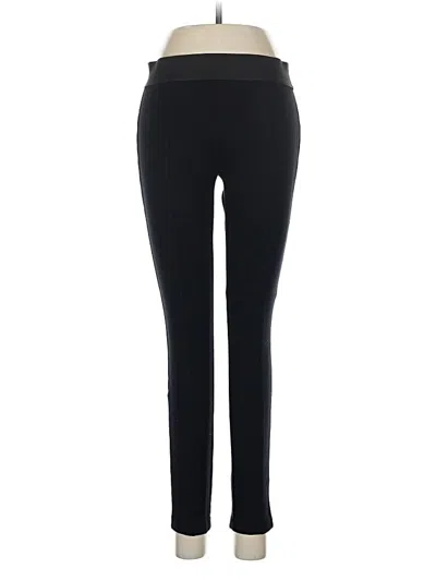 Pre-owned Hue Active Pants In Black