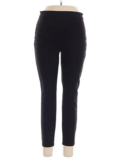 Pre-owned Hue Active Pants In Black