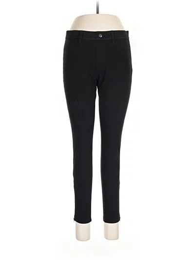 Pre-owned Hue Active Pants In Black
