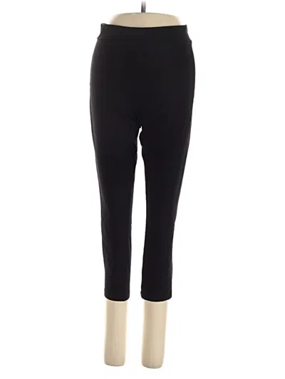 Pre-owned Hue Active Pants In Black
