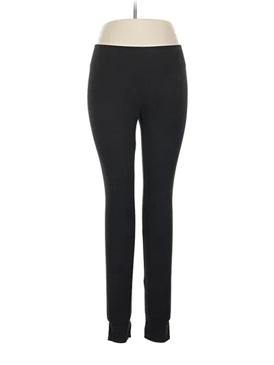 Pre-owned Hue Active Pants In Black