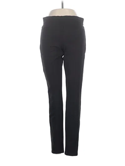 Pre-owned Hue Active Pants In Black