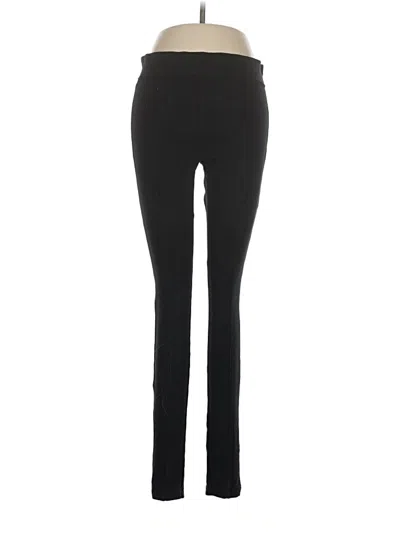 Pre-owned Hue Active Pants In Black